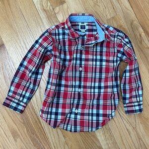 Janie and jack plaid button down shirt
